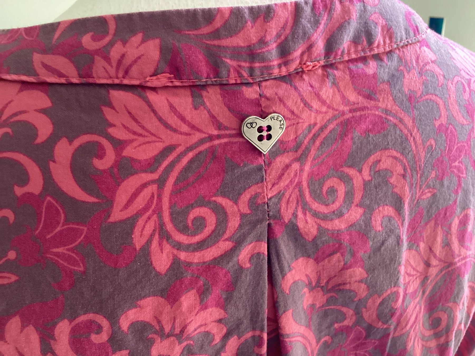 Please Jeans Blusen: Please Langarmbluse pink/grau gemustert Gr. M – Gebraucht aus Homberg b. Thun von Homata 3