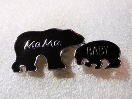 Ansteckpin 101: Bären Mama & Baby