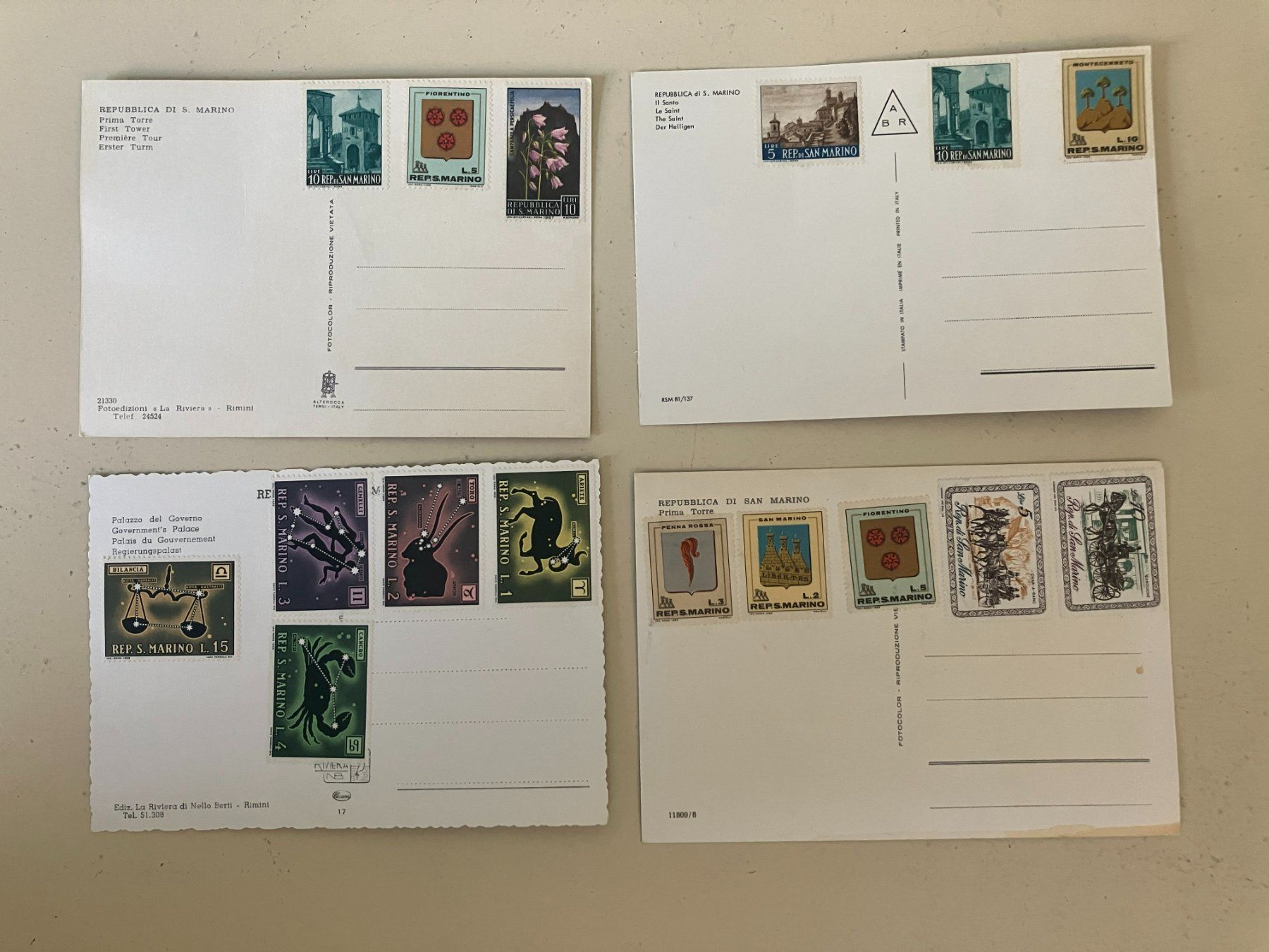 Cartes postales: Ansichtskarten San Marino, frankiert, ungelaufen – D'occasion à Basel par djwwpp 1