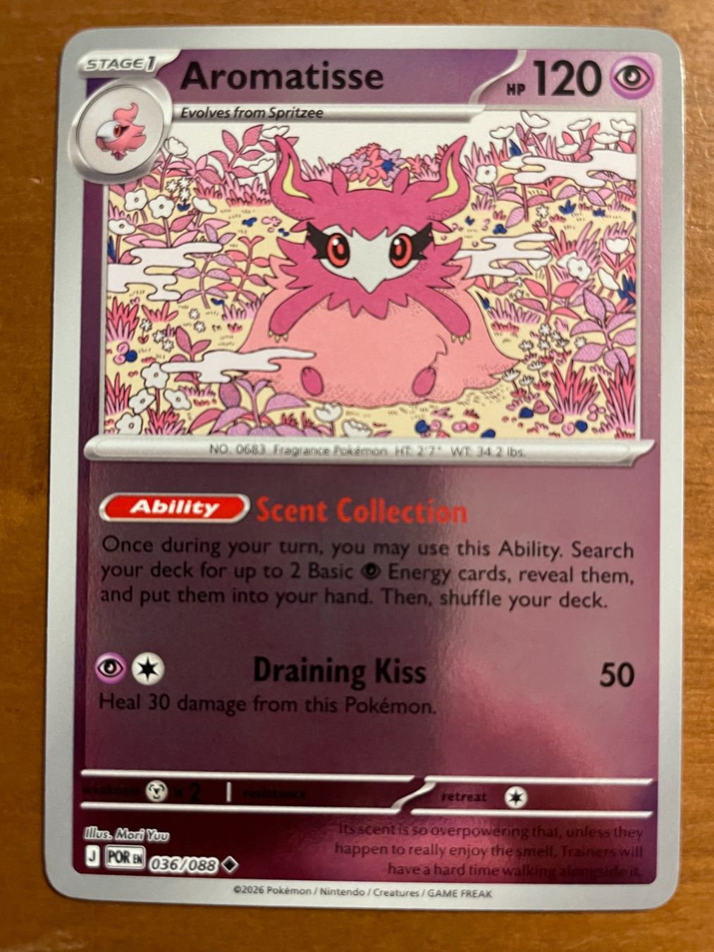 Pokémon Sammelbilder & Trading cards: Pokemon Aromatisse Reverse (Versand gratis) – Neu (gemäss Beschreibung) aus Chur von Angerson