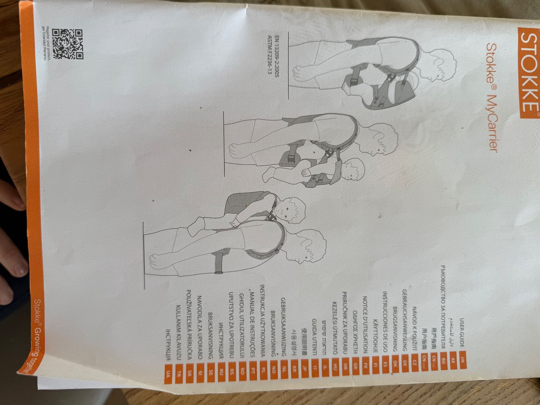 Stokke Bauch- & Rückentragen: Stocke-Trage, Khaki / Beige – Gebraucht aus Herrliberg von Alexandra8702 2