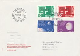 Schweizer Landesausstellung Lausanne 1964 FDC