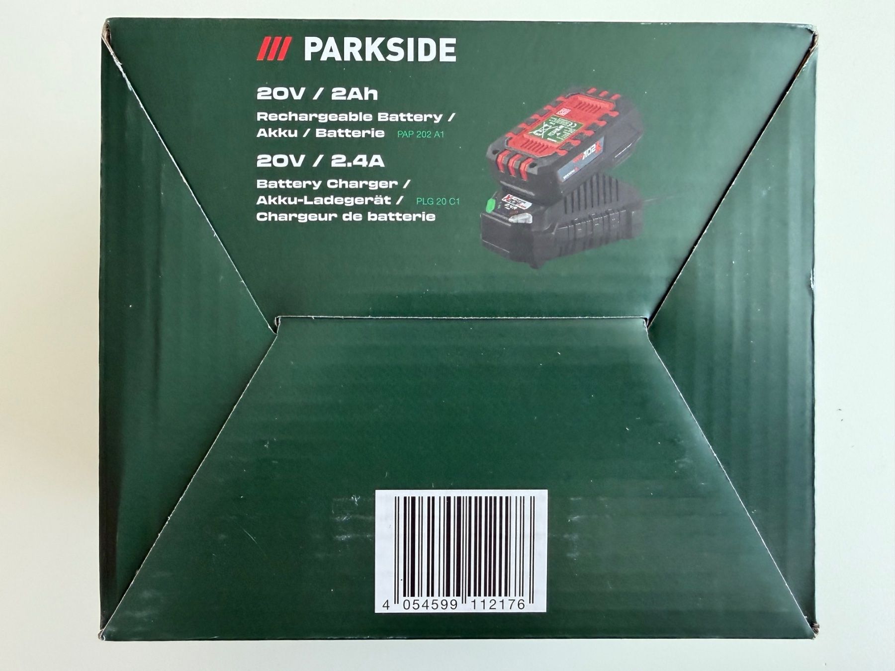 Parkside Akkus & Batterien: Parkside batterie 20V / 2Ah + chargeur – Neu und originalverpackt aus St-Gingolph von GoldenKeys 6