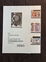 Superbe collection de timbres Luxembourg - Année 1980