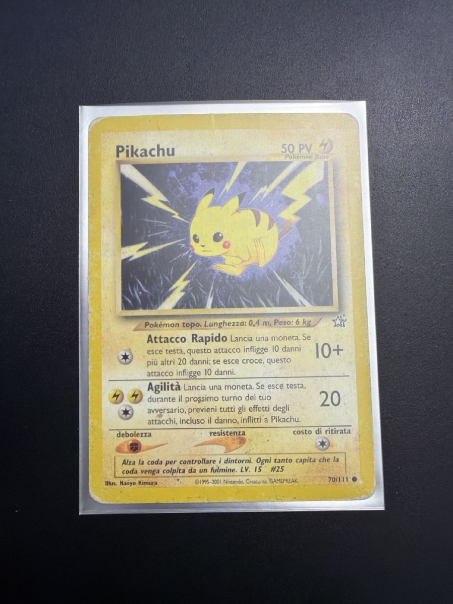 Pokémon Carte collezionabili: Pikachu Neo Genesis 70/111 – Usato da Bioggio venduto da Iannu
