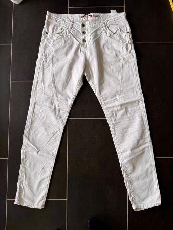 Jeans Hosen PLEASE Gr. M Weiss