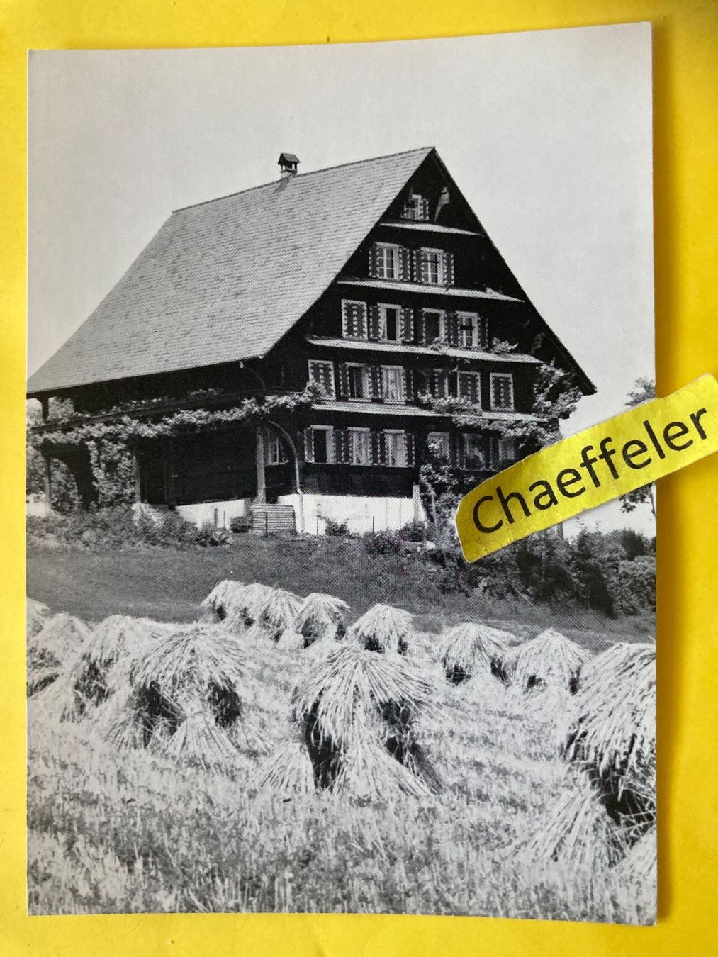 Cartoline postali: Bauernhaus Cham / ZG – Usato da Zürich venduto da Chaeffeler