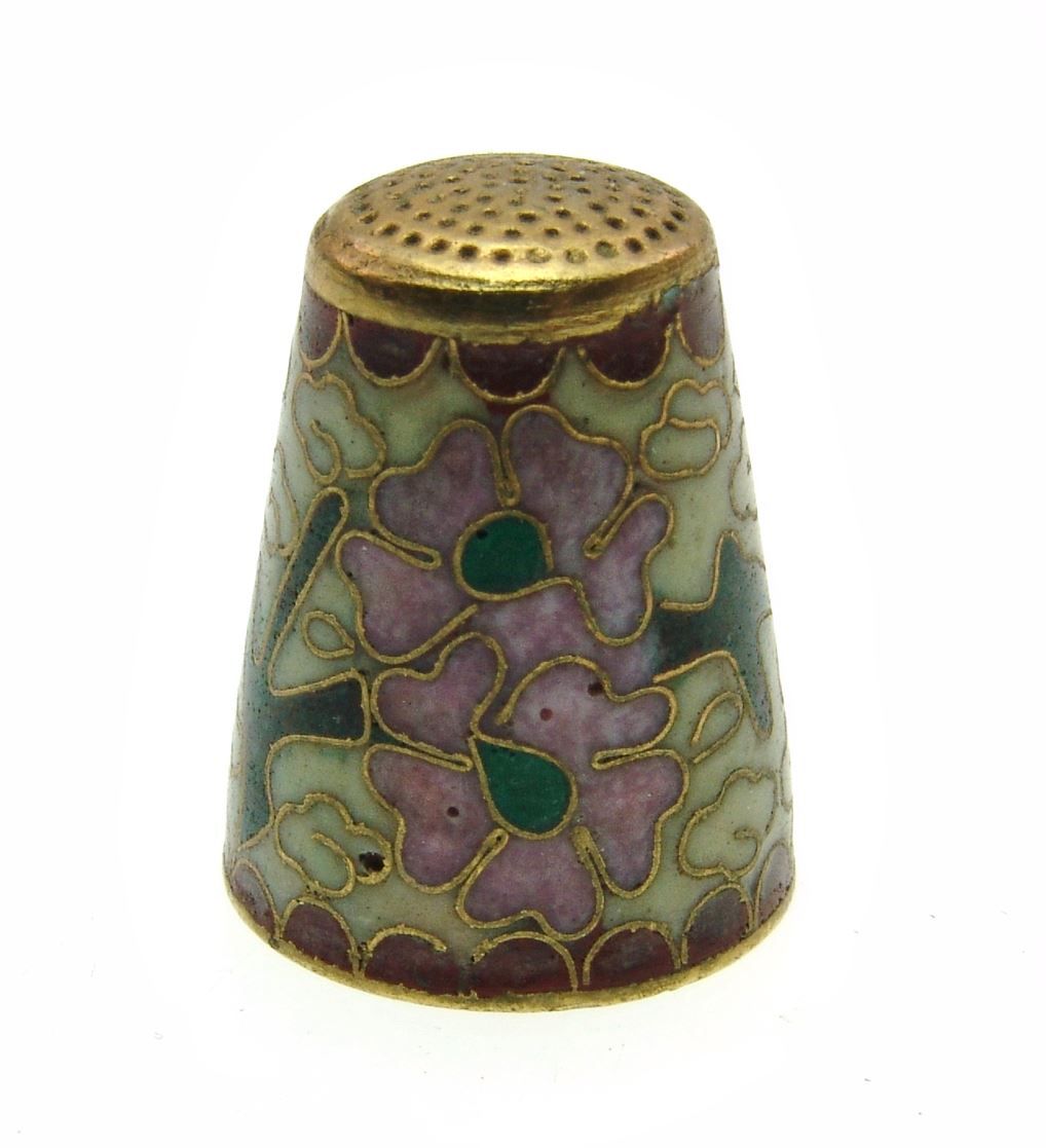 Ditali: Fingerhut mit Blumenmotiv (4) – Usato da Langenthal venduto da Sherkaan