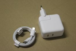 Netzteil + kabel  35W DuoUSB C iPhone 15 Apple AirPods