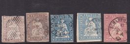 CH Briefmarken Lot "5 x Strubel"