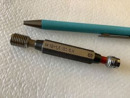 M12 x 1.5 - ISO 6H Gewinde Grenzlehrdorn, von ESO Swiss