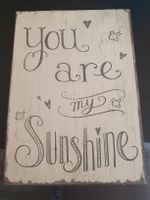  Dekoschild "You are my Sunshine" Shabby Chic