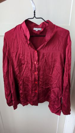 Blouse Laukauan Silk burgundy M 