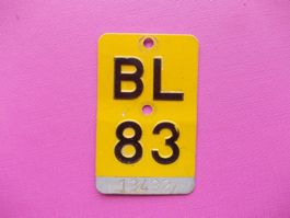 Mofanummer / Töfflinummer BL 83