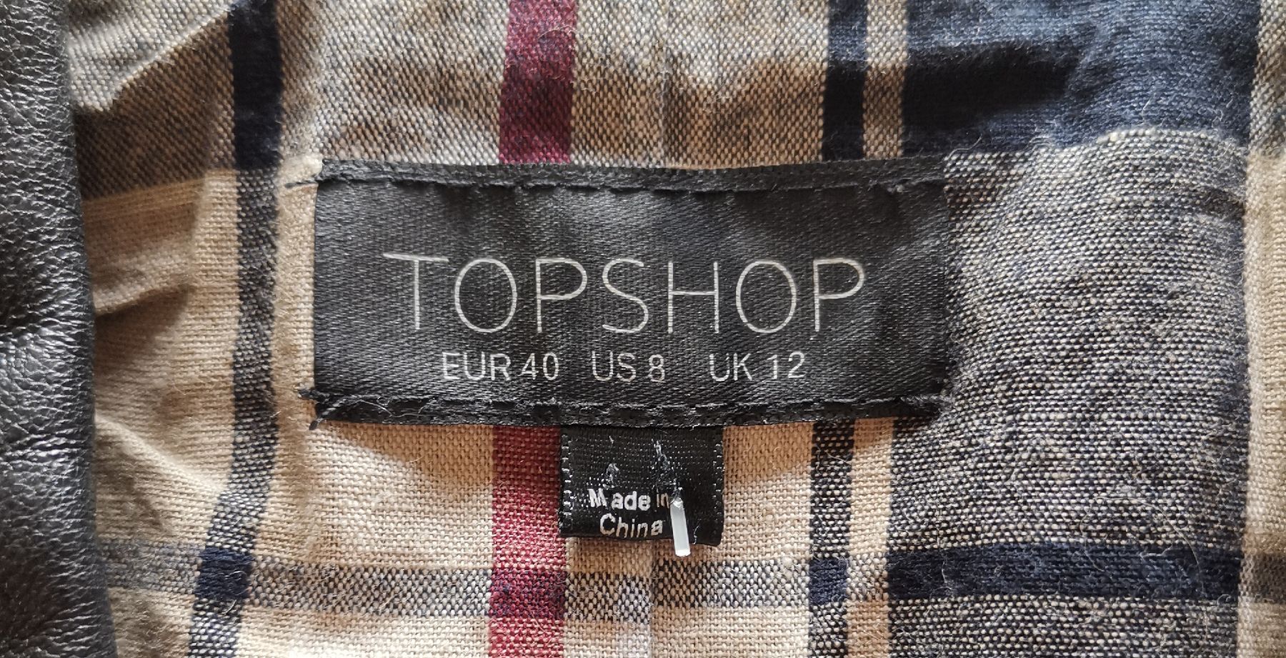 Gilet & Giacche senza maniche: Topshop Biker Leder Weste  – Usato da Uerikon venduto da pink_flamingo 6
