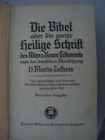 Antike Bibel Martin Luther Kleinoktav-Ausgabe mit Bildern