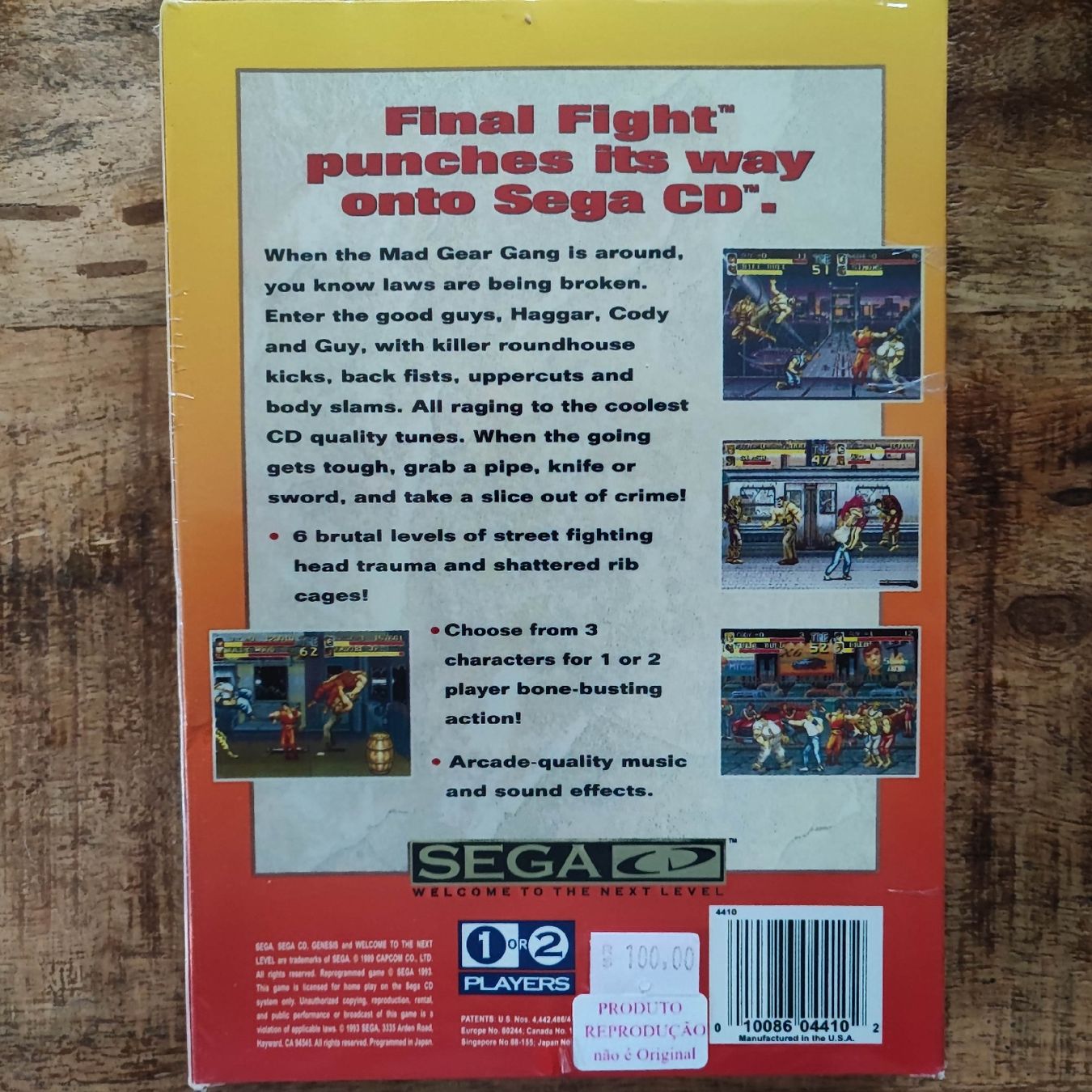 Sega Giochi: Final Fight CD Sega Mega CD - OVP - NEU & ORIGINALVERPACKT – Nuovo e nell'imballaggio originale da Dübendorf venduto da kb86_MOVIE 1