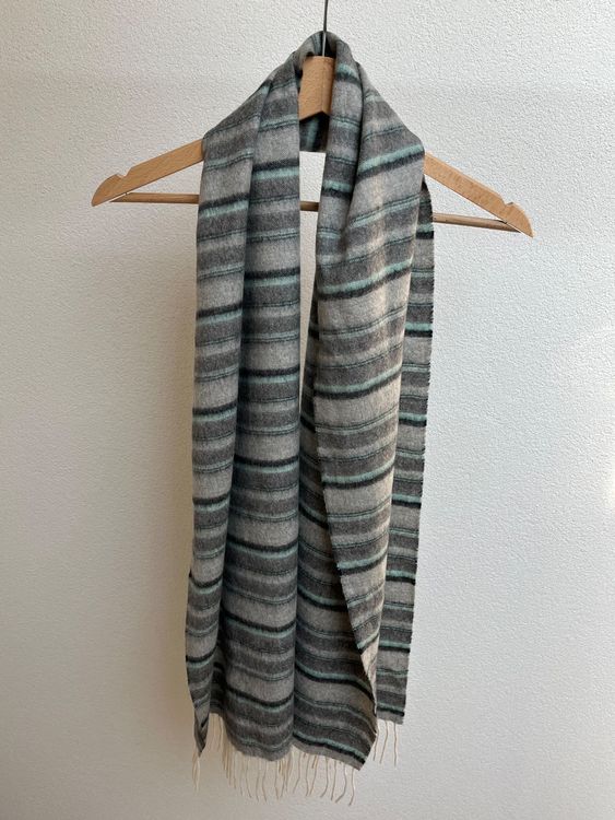 Écharpe Homme Lindenmann 100% Viscose Grise - Douce Et Élégante 180x55cm
