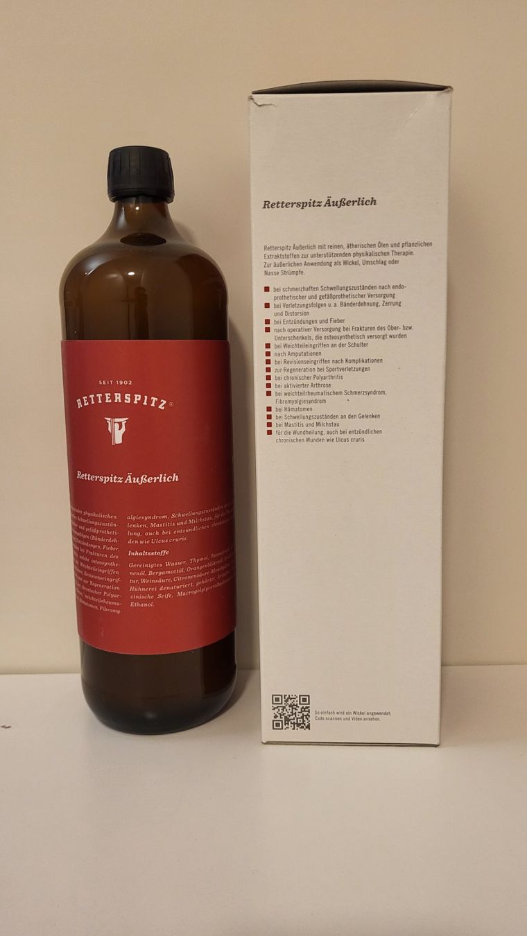 Medizinische Geräte: Retterspitz Äusserlich, 1 Liter Flasche – Neu und originalverpackt aus Bülach von  1