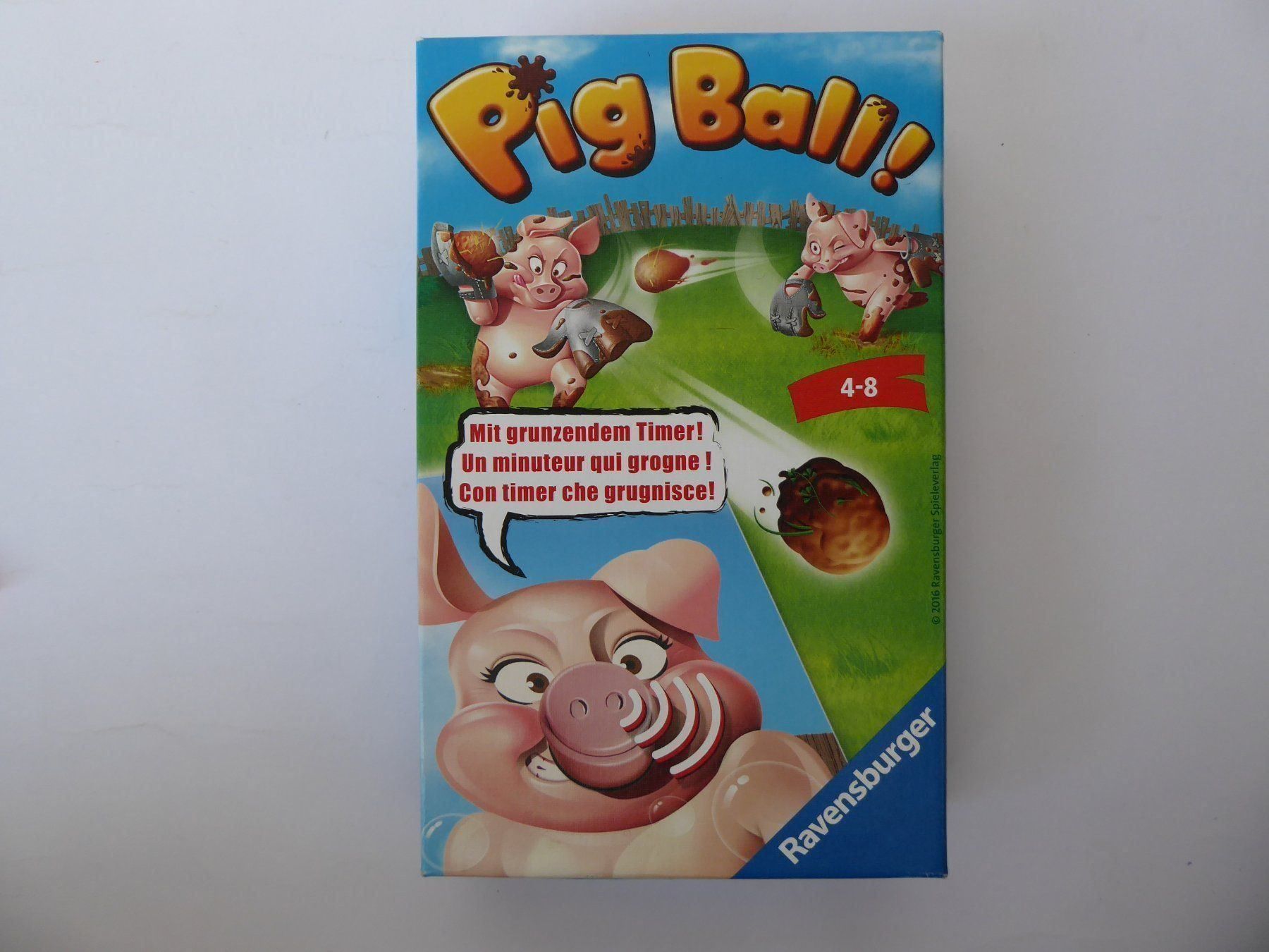 Ravensburger Giochi: Lustiges Ravensburger Spiel Pig Ball – Usato da Turbenthal venduto da Panau