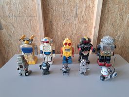 Lot Spielzeug Roboter für Sammler Made in Japan Hong Kong