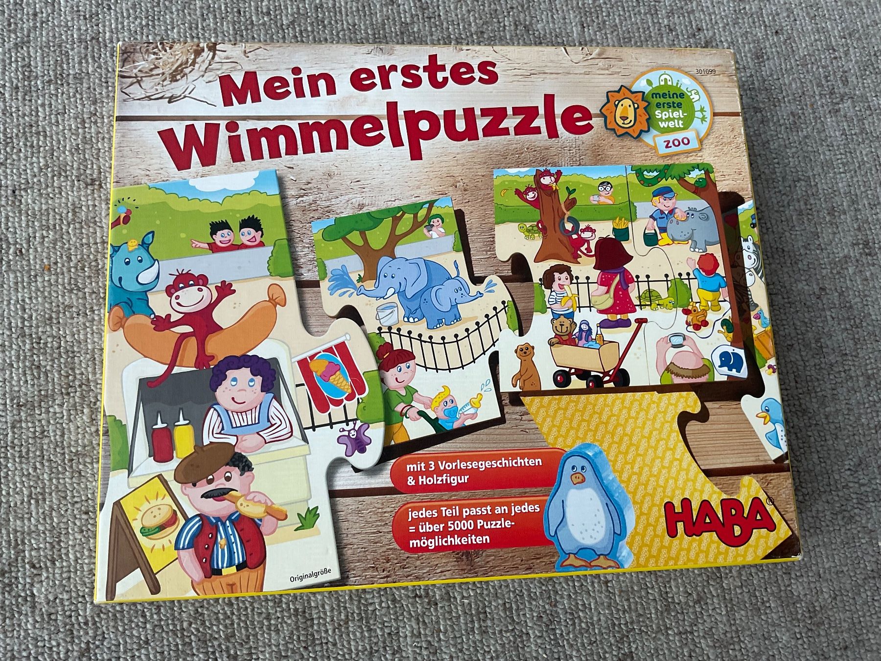 Haba Puzzle: Haba, Wimmelpuzzle Zoo – Usato da Niederteufen venduto da sicmu
