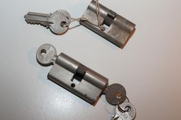 Schliesszylinder mit Schlüssel (2 Stück)