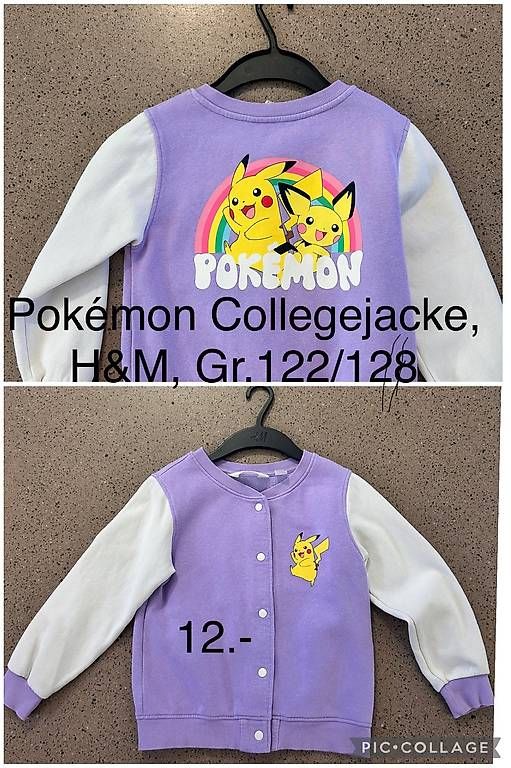 H&M Jacken & Mäntel: Pokémon Collegejacke H&M Gr.122/128 – Gebraucht aus Zürich von chi_hm68