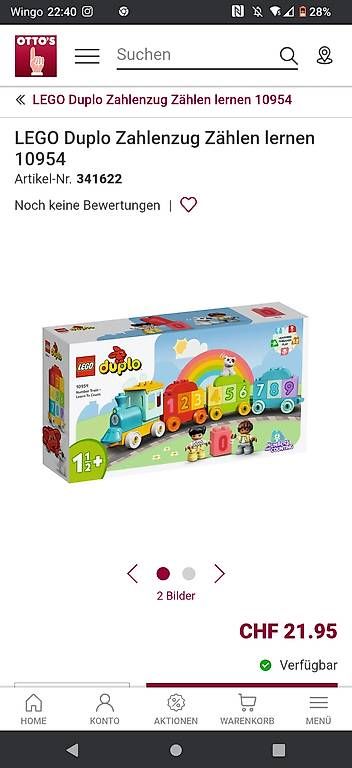 Giocattoli: Lego Duplo Zahlenzug – Usato da Uznach venduto da Claudi1186 1