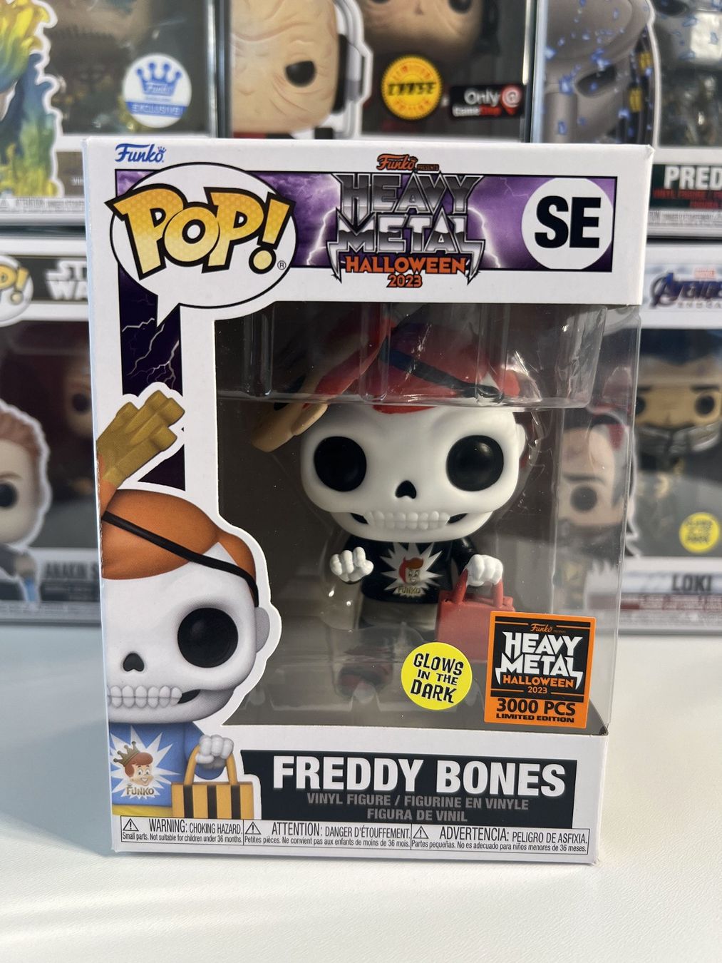 Funko Statuette: Funko POP! Freddy Bones Edition Limitée Glow 3000 Pièces – Nuovo e nell'imballaggio originale da Le Mouret venduto da perfectbijou