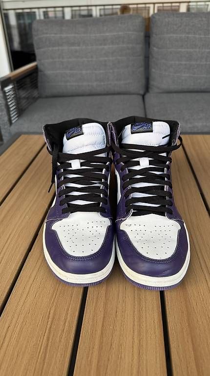 Jordan Scarpe da uomo: Jordan 1 High Retro Court Purple – Usato da Lenzburg venduto da turcibrothers 1