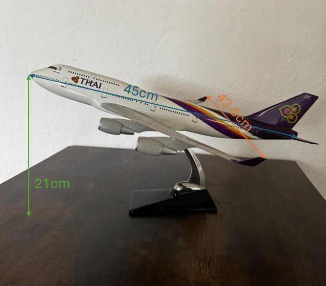 Boeing Kit di modellismo & Modellini statici: Thai Airways Boeing 747  Model – Usato da Effretikon venduto da jazz.pi 3