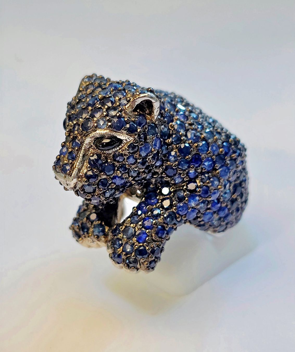 Anelli: Ring Panther blauer Saphir Damen Grösse 57 – Nuovo (secondo la descrizione) da Zürich venduto da adriben 2