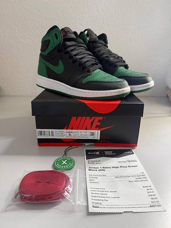 Nike Scarpe da donna: Nike Air Jordan 1 Pine Green – Usato da Heiligkreuz (Mels) venduto da car_rt9w 4