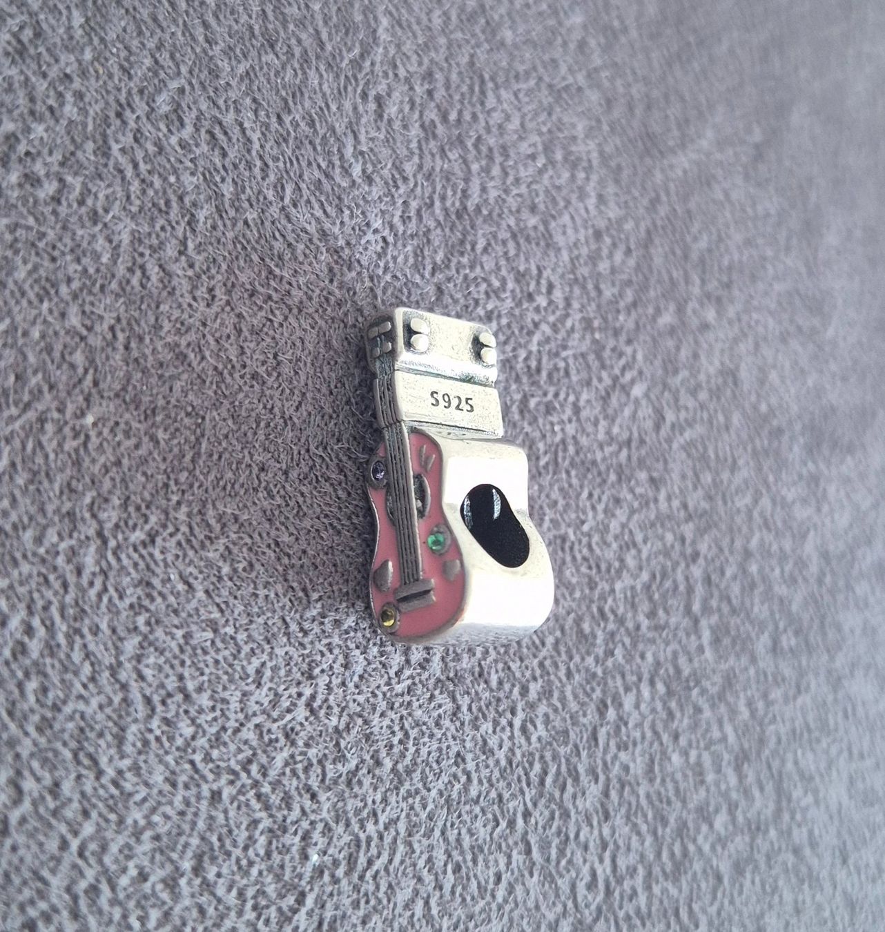 Ciondoli: Silber Charm E-Gitarre rosa +Garantie – Nuovo (secondo la descrizione) da Rotkreuz venduto da Carbone_Bijou-Shop 2