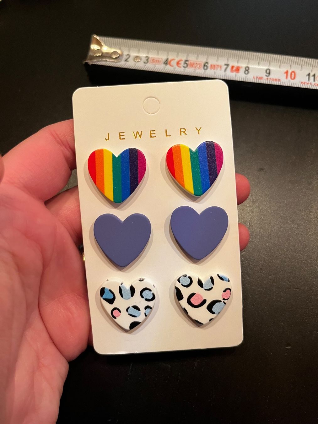 Orecchini pendenti & Orecchini a lobo: Ohrstecker Herzen (Regenbogen), Set – Nuovo (secondo la descrizione) da Gams venduto da Mariawicca 1
