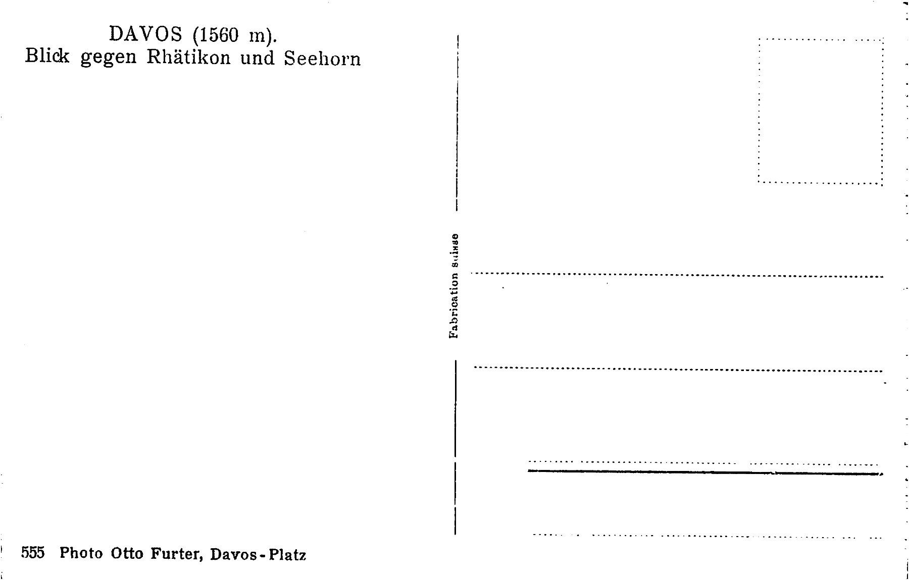 Ansichtskarten: 2x Davos – Gebraucht aus Ottikon b.Kemptth. von Neptun1974 1