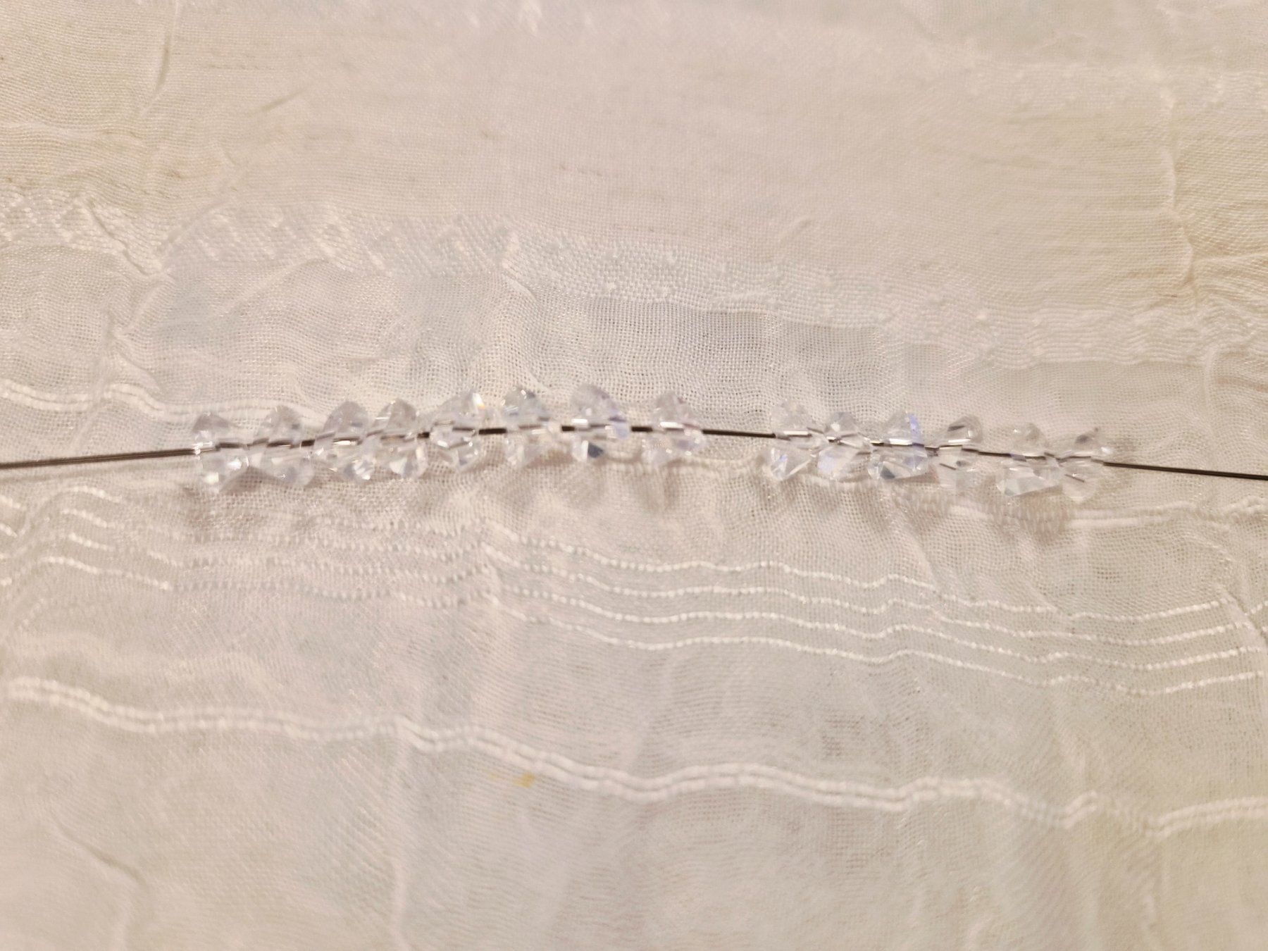 Perle (finte): Glasschliffperlen 5mm 115 stk crystal – Nuovo e nell'imballaggio originale da Dietikon venduto da Eleda 2