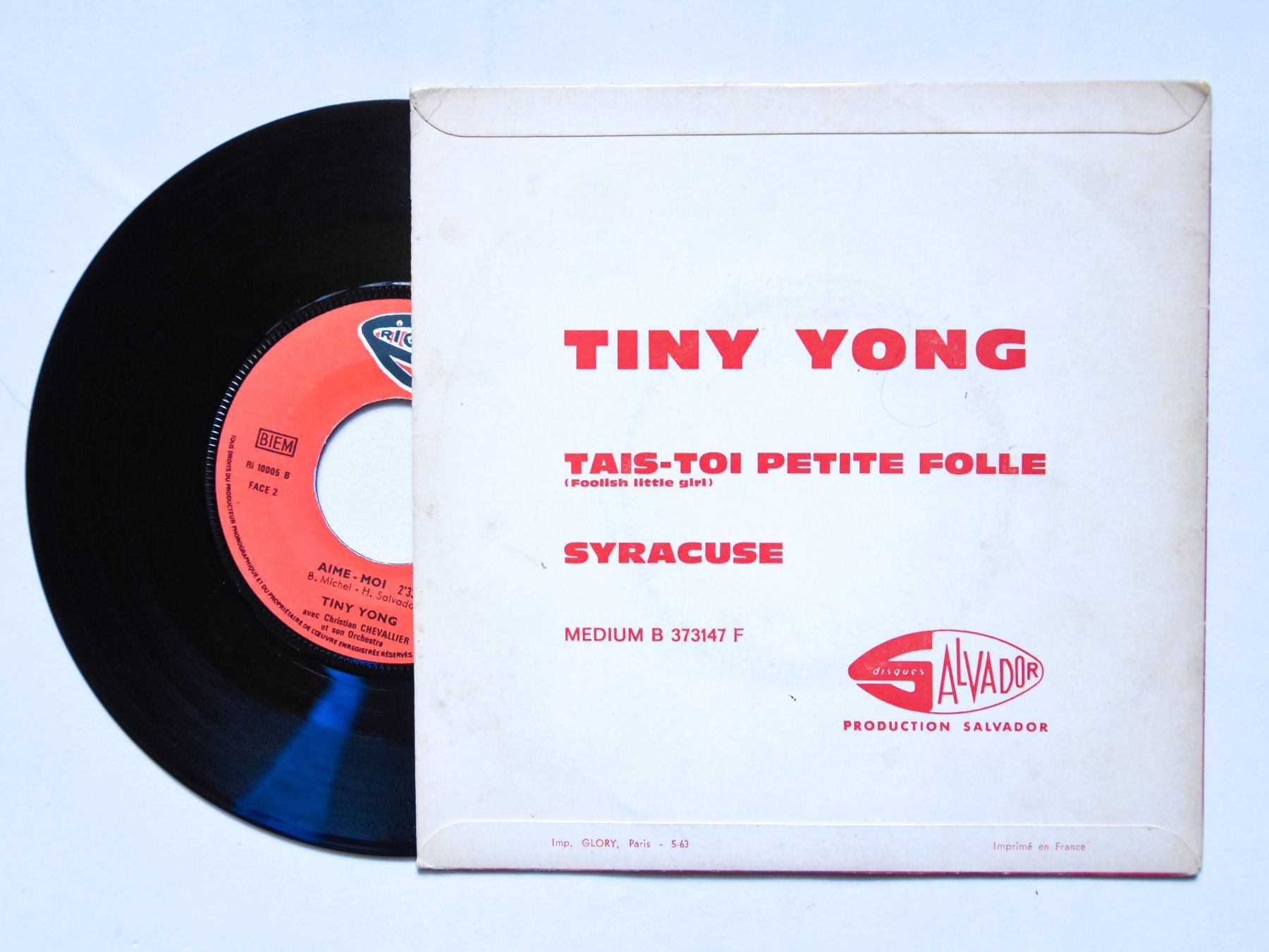 Dischi in vinile: Tiny Yong - Tais-toi petite folle – Usato da Belmont-sur-Yverdon venduto da ag97 1