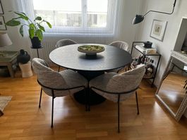 Runder Esstisch Studio Copenhagen Qara Ø 120cm schwarz