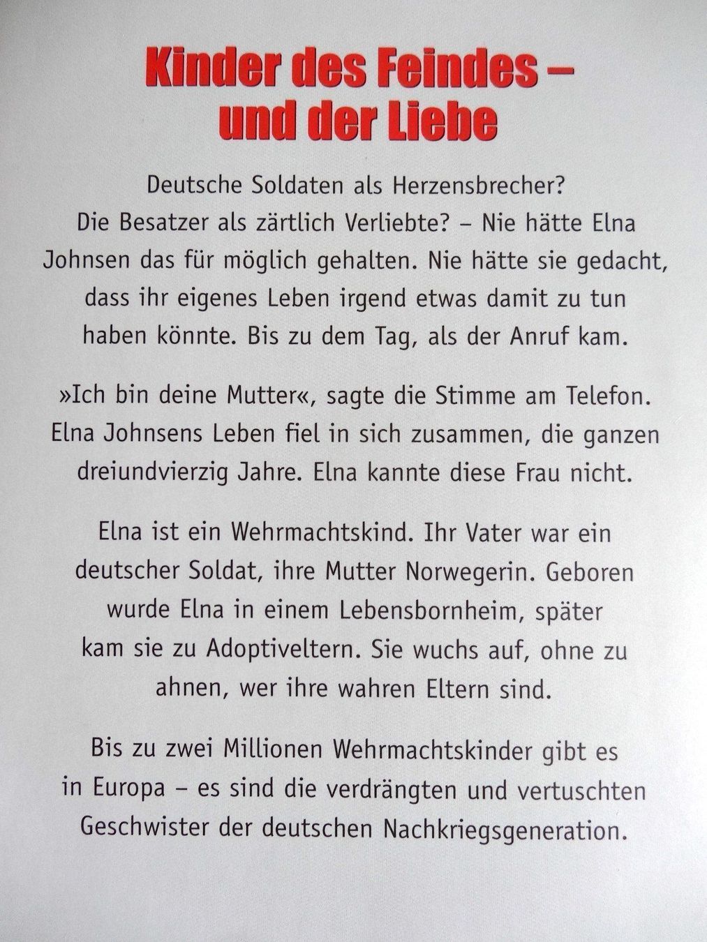 Libri: Wehrmachtskinder – Nuovo (secondo la descrizione) da Scherz venduto da Atopolino 1