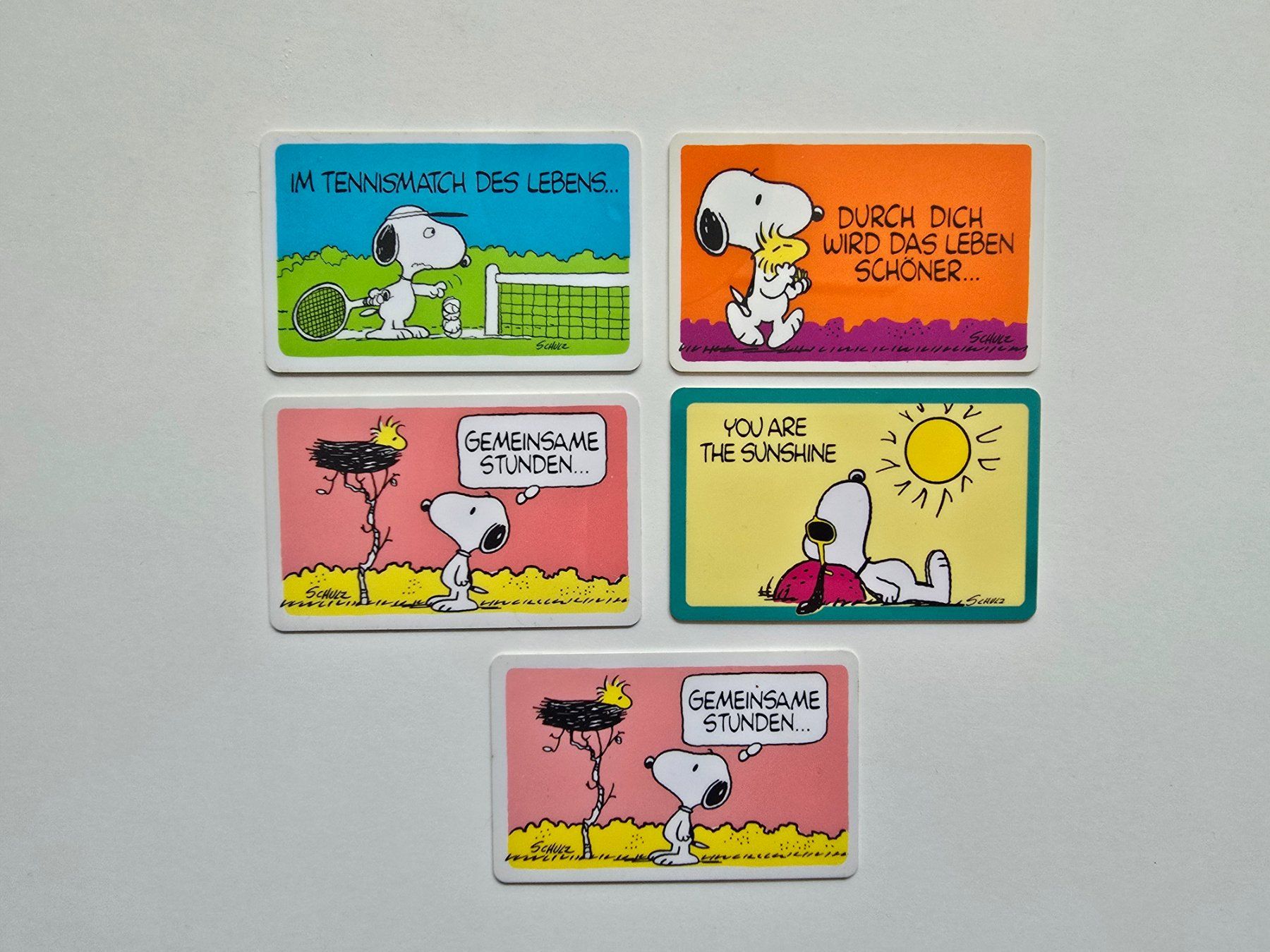 Cartoline: Alte Snoopy Visitenkarten – Usato da Dättlikon venduto da Wundertuete_