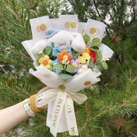 Tutte le decorazioni: Bouquet Romantique Cinnamoroll avec Ruban – Nuovo e nell'imballaggio originale da Saignelégier venduto da onekeystore