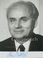 Hans Matthöfer (1925-2009) Politiker - Autogramm