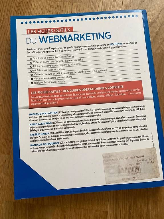 Libri: Les fiches outils du webmarketing – Usato da Commugny venduto da phi_8kvd 1
