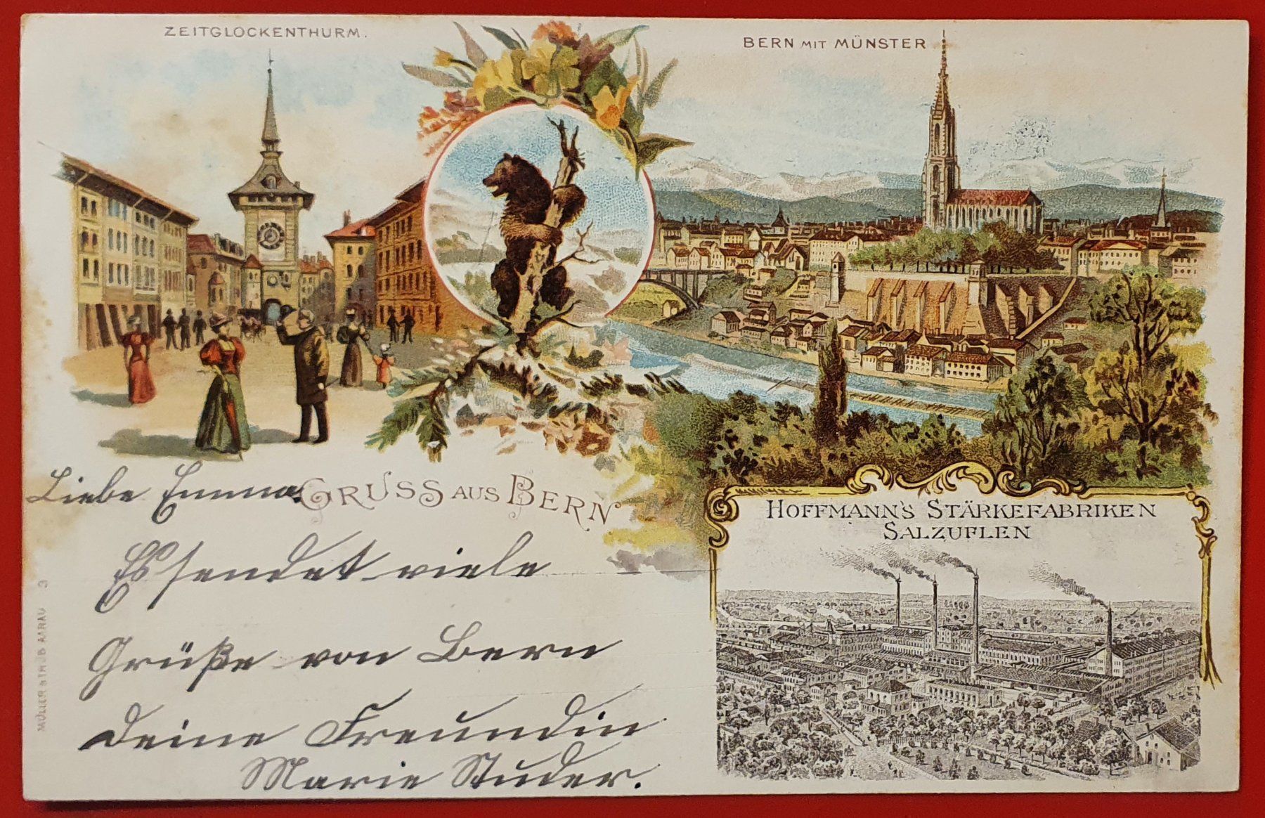 Cartoline postali: Gruss aus Bern 1898 – Usato da Kreuzlingen venduto da Rschweiz1
