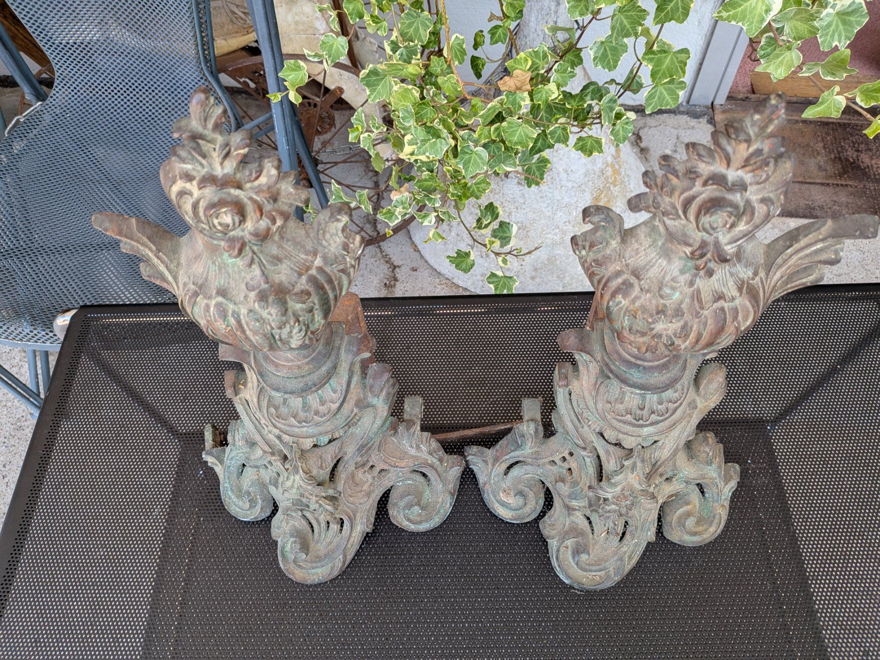 Sculture & Statue: 2 antike Bronze Kaminböcke – Usato da Emmen venduto da Brockofsky 1