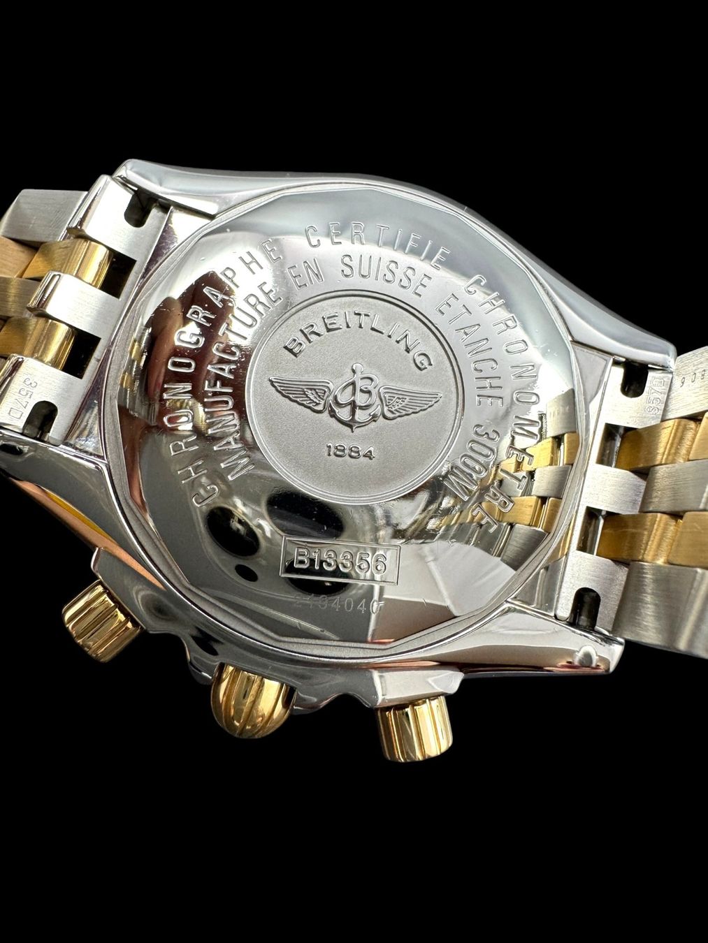 Breitling Orologi: Breitling Chronomat Evolution Automatic 45mm Bicolor *U1445 – Usato da Zürich venduto da GalerieInauen 8