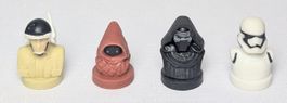 4x Disney Star Wars Sammel Figuren - Mini Büsten - Stempel