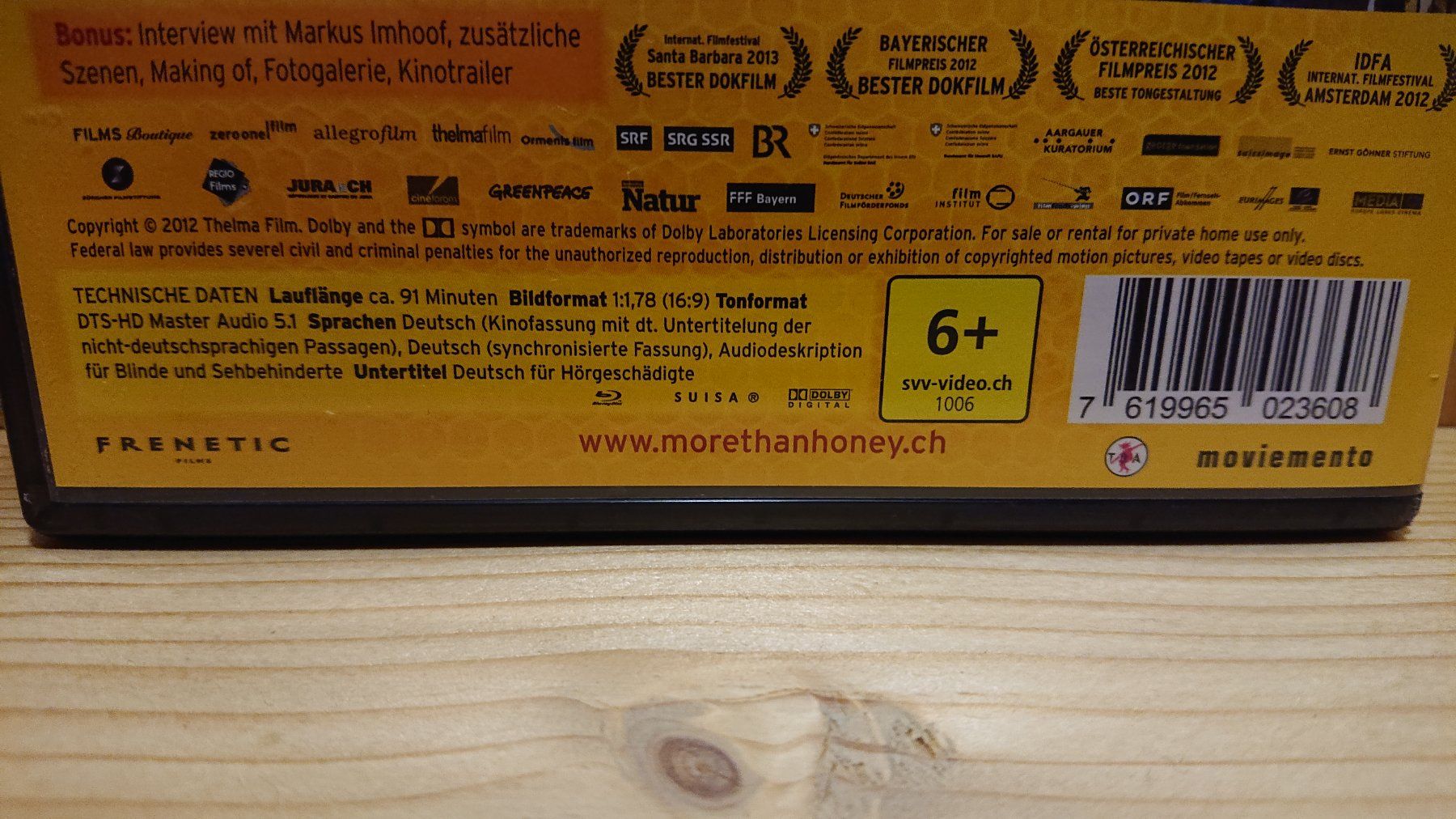 Tutti i DVDs: MORE THAN HONEY Blu-Ray – Usato da Wilderswil venduto da Exebub 4